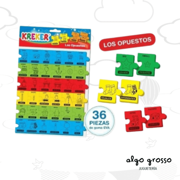 LOS OPUESTOS - PLANCHA DE GOMA EVA KREKER art.302
