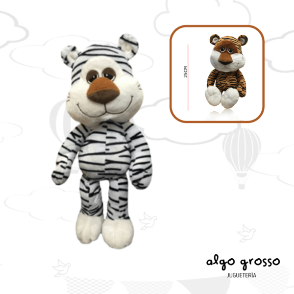 TIGRE PARADO DE 42CM - MARRON o BLANCO art.7841