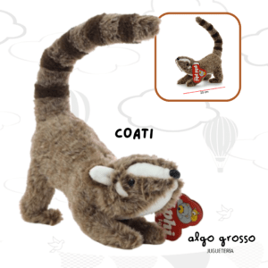 COATI DE PELUCHE DE 23CM art.2726