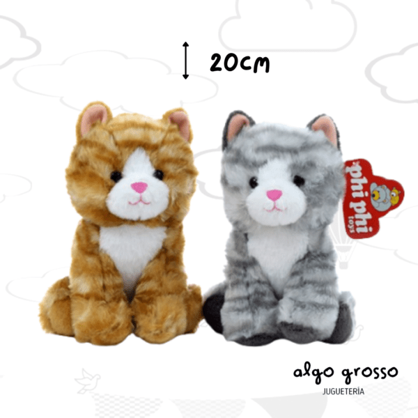 GATO DE PELUCHE DE 20CM SENTADO art.8189