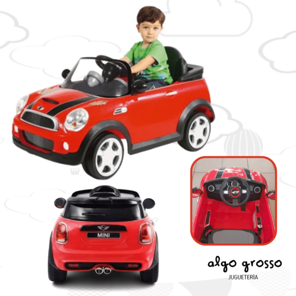 MINI COOPER AUTO A BATERIA 12VOLT A RADIO CONTROL art.7002