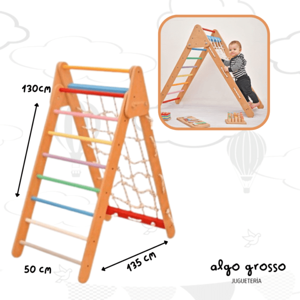 TRIANGULO XL CON TREPADOR DE SOGA