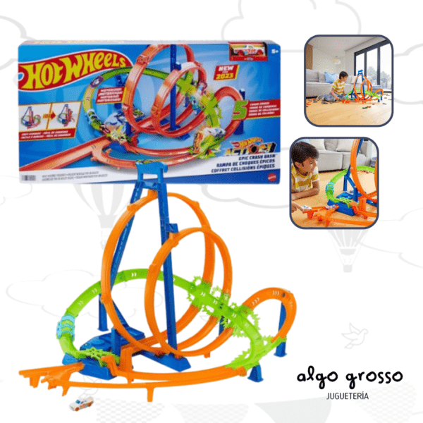 HOT WHEELS ACTION PISTA CARRERA CHOQUES EPICOS art.HNL97
