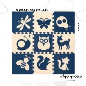 PISO GOMA EVA ANIMALES 9 PIEZAS art.93083