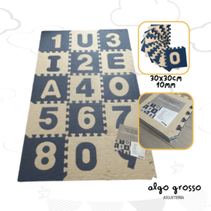 PISO GOMA EVA NUMEROS Y VOCALES 15 PIEZAS art.93085