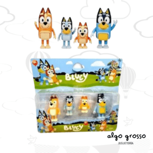 BLUEY 4 FIGURAS DE 7CM APROX "ALTERNATIVO"