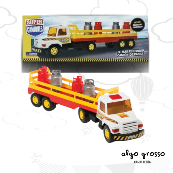 CAMION TRANSPORTADOR DE GARRAFAS "SUPER CAMIONES" art.N213