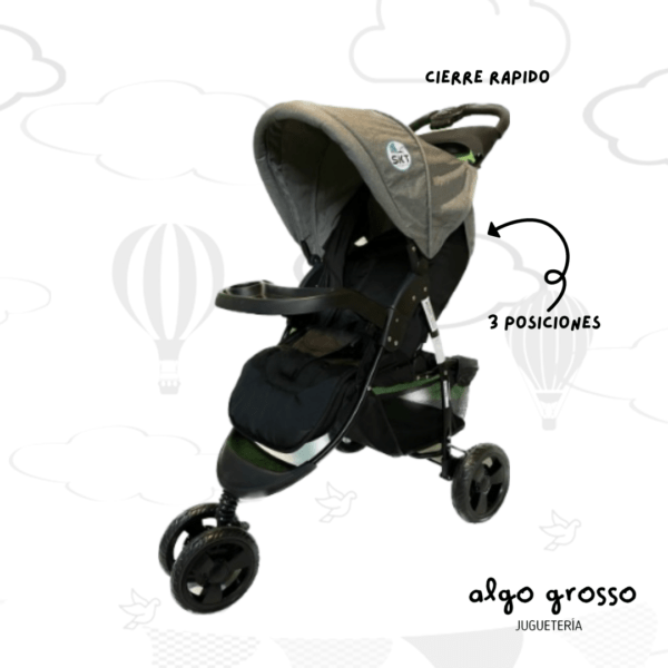 COCHE JOGGER DOBLE BANDEJA art.2052