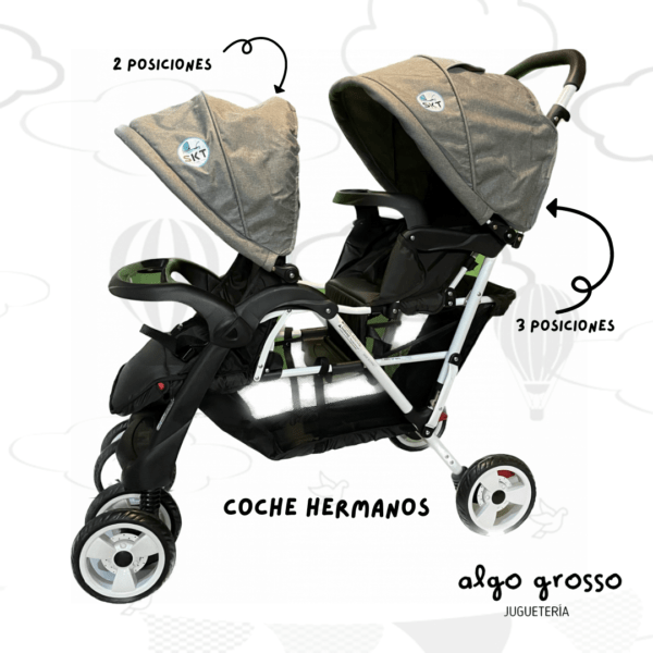 COCHE DE HERMANOS EN FILA art.2062A