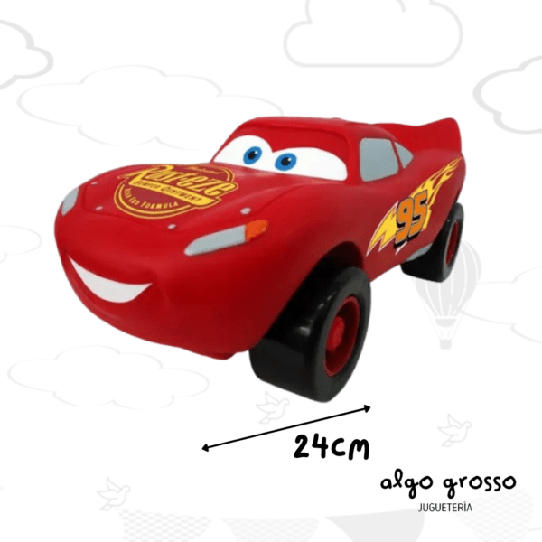 CARS RAYO MCQUEEN AUTO 24CM "PLASTISOL" art.PLA1003