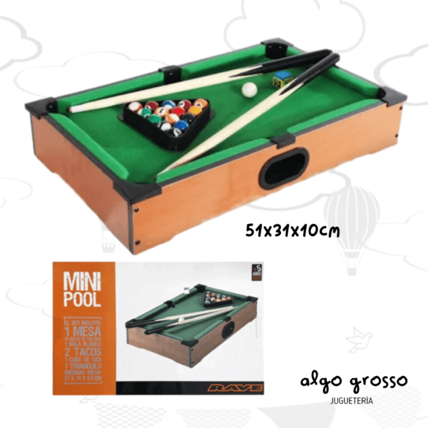 MINI POOL RAVE MADERA art.IK0406