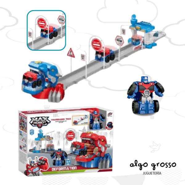 PISTA TRANSFORMERS MAX ROBOT CON ROBOT TRANSFORMABLE art.CKSUR0961