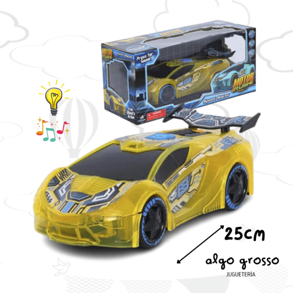 MOTOR RUSH AUTO CARRERA CON LUZ Y SONIDO art.IK0522
