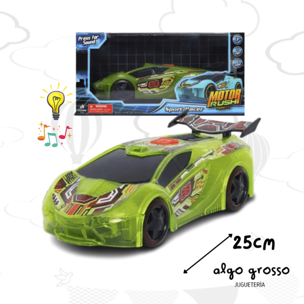 MOTOR RUSH AUTO CARRERA CON LUZ Y SONIDO art.IK0524