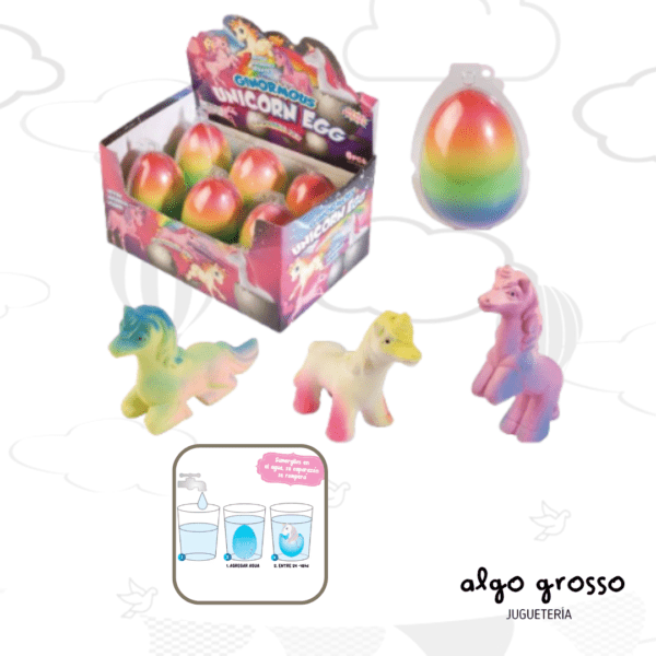 HUEVO UNICORNIO QUE SE ABRE EN AGUA art.IK0570