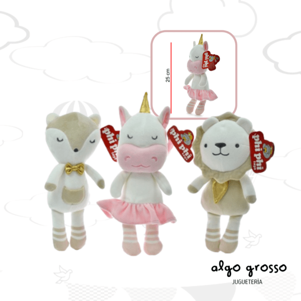 PELUCHE EXPANDEX DE 25CM - ANIMALES SURTIDOS art.8749