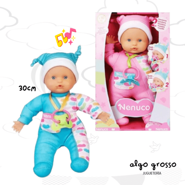 NENUCO LLORON SOFT DE 30CM CON CHUPETE Y SONIDO art.13573