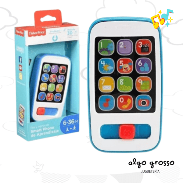 FISHER PRICE CELULAR AZUL SMARTPHONE art.DKK10/DKK11