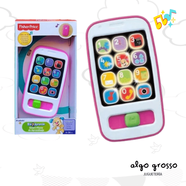 FISHER PRICE CELULAR ROSA SMARTPHONE art.DKK10/DKK12