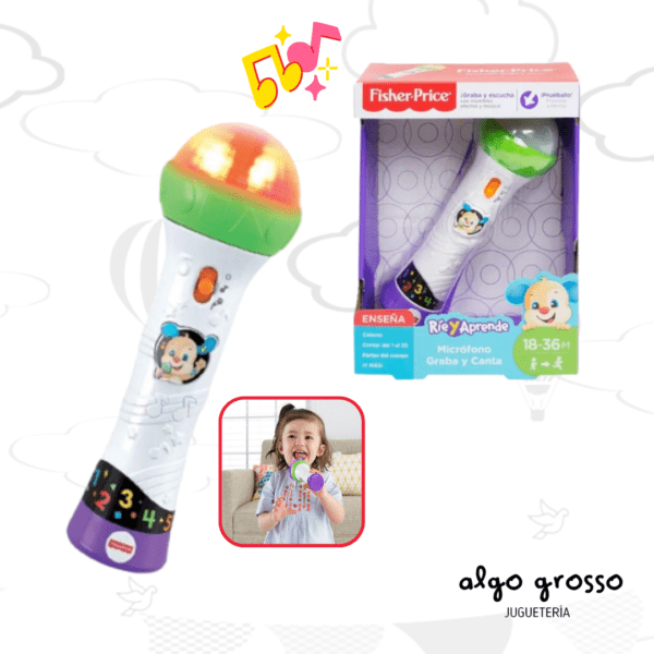 FISHER PRICE MICROFONO GRABA Y CANTA art.FBC20
