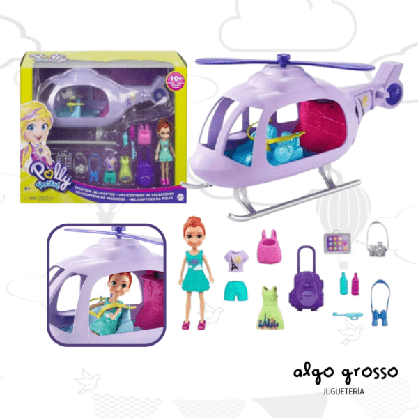 POLLY POCKET HELICOPTERO DE VACACIONES art.GKL59