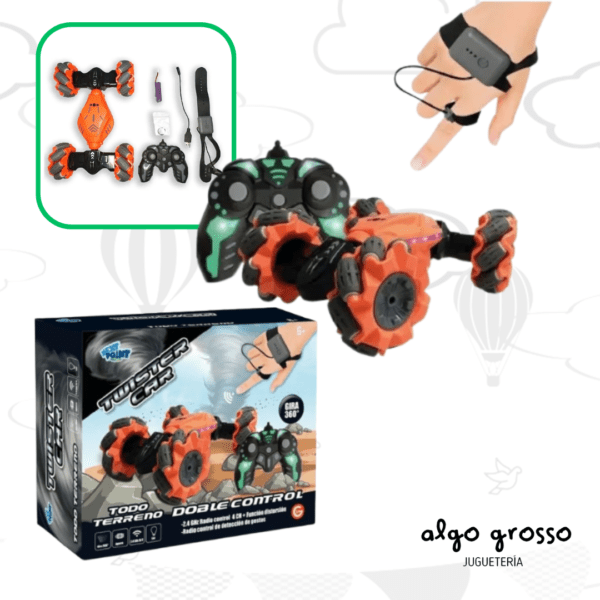 TWISTER CAR DOBLE CONTROL - CON LUZ Y GIRO 360° art.CQ-529/1845