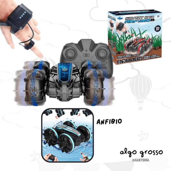 SMART CAR ANFIBIO DOBLE CONTROL - GIRA 360° art.2218108/1886