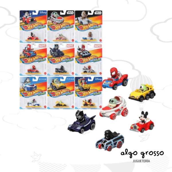 HOT WHEELS AUTO SURTIDO PERSONAJES art.HKB86