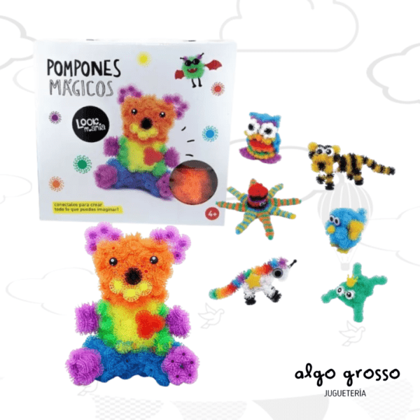POMPONES MAGICOS 370 PIEZAS + ACCESORIOS art.LOOK68