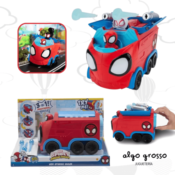 SPIDEY AMAZING FRIENDS CAMION LANZA TELARAÑAS art.SNF0081