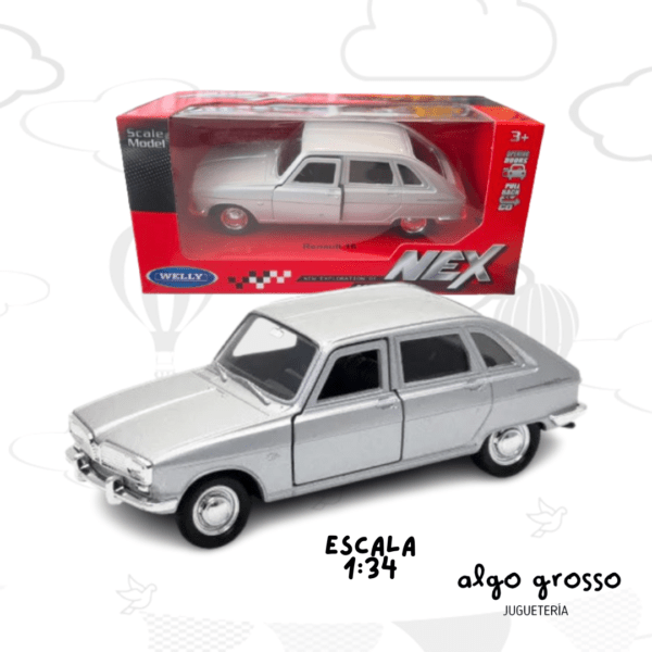 RENAULT 16 AUTO COLECCION 1:34  WELLY PULL BACK art.43807CW