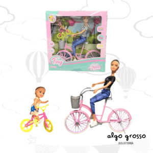 TINY VAMOS DE PASEO 2 MUÑECAS + BICICLETAS art.54537
