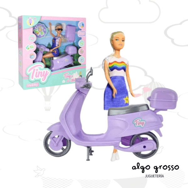 MUÑECA TINY Y SU MOTO art.54459