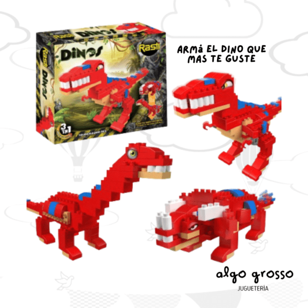 RASTI DINOS 3 EN 1 133 PIEZAS art.1097