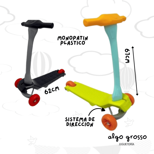 MONOPATIN TROTINETE PLASTICO 3 RUEDAS art.184