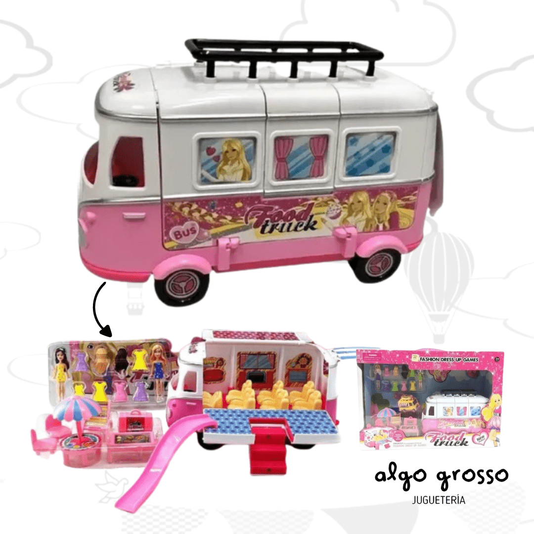 FOOD TRUCK BEAUTY CON MUÑECAS ACCESORIOS – Algo