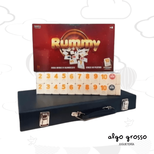 RUMMY - BURAKO VALIJA FICHAS BAJO RELIEVE art.FDDOM500