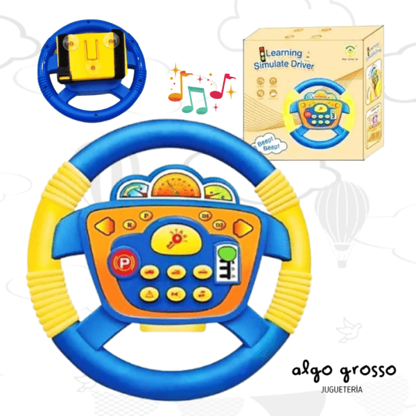 VOLANTE INFANTIL CON LUZ Y SONIDO art.888B