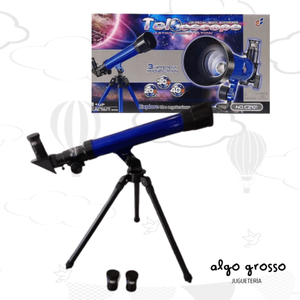 TELESCOPIO CON TRIPODE + 3 LENTES art.FDC201