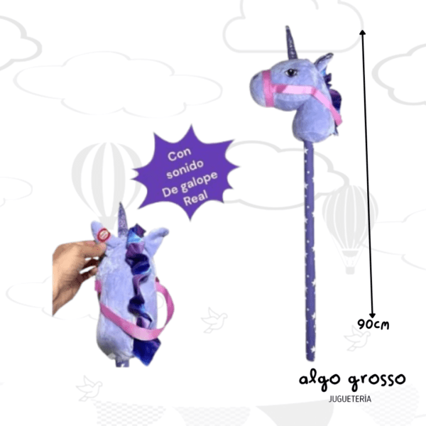 CABEZA DE UNICORNIO PALO CON SONIDO art.TW2202