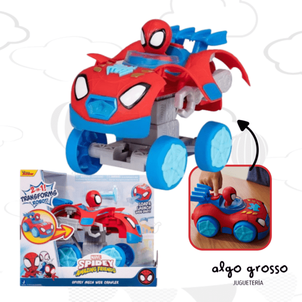 SPIDEY SPIDERMAN ESCALADOR VEHICULO LANZADOR art.SNF0167