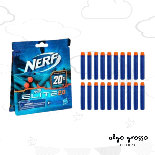NERF ELITE DARDOS X20 BOLSA art.F0040