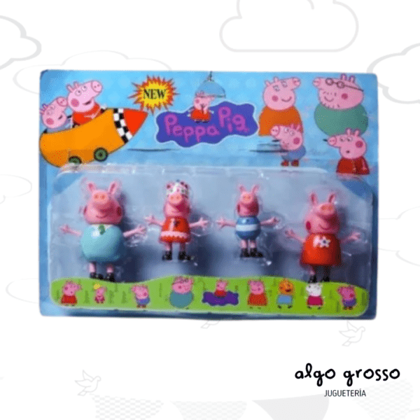 PEPPA PIG SET FAMILIA 4 FIGURAS "ALTERNATIVO" art.0775
