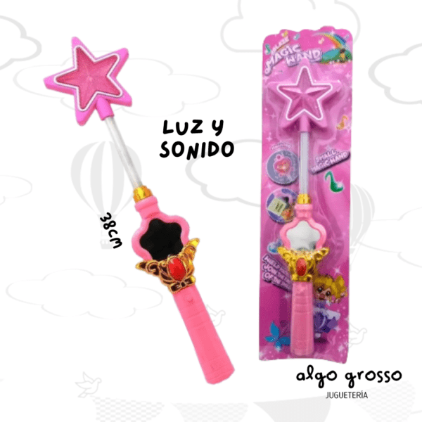 VARITA MAGICA LUZ Y SONIDO 38CM art.8808-03