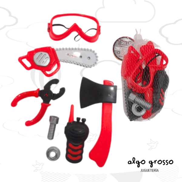 HERRAMIENTAS SET 5 PIEZAS EN RED art.164025