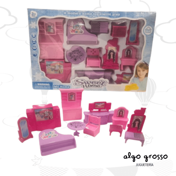 SET MUEBLES PARA MUÑECAS SWEET HOME art.13338/163926