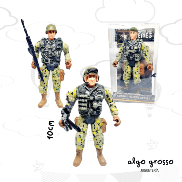 MUÑECO MILITAR DE 10CM COMBAT HEROES art.NA200866