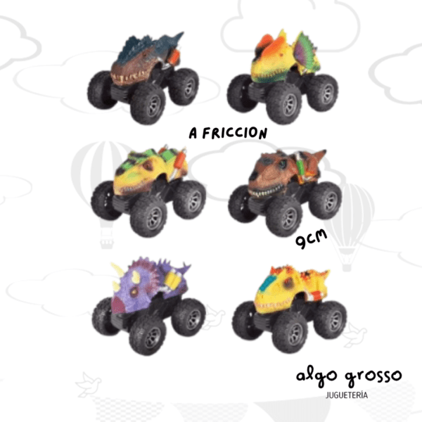 AUTO DINO A FRICCION 9CM SUELTO art.54762