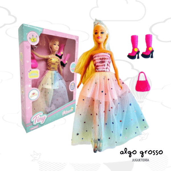 TINY MUÑECA PRINCESA + ACCESORIOS art.53393
