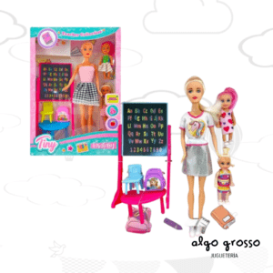 TINY MUÑECA MAESTRA + MINI MUÑECAS + ACCESORIOS art.53409
